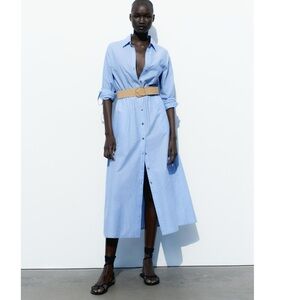 Zara Jute belt shirtdress